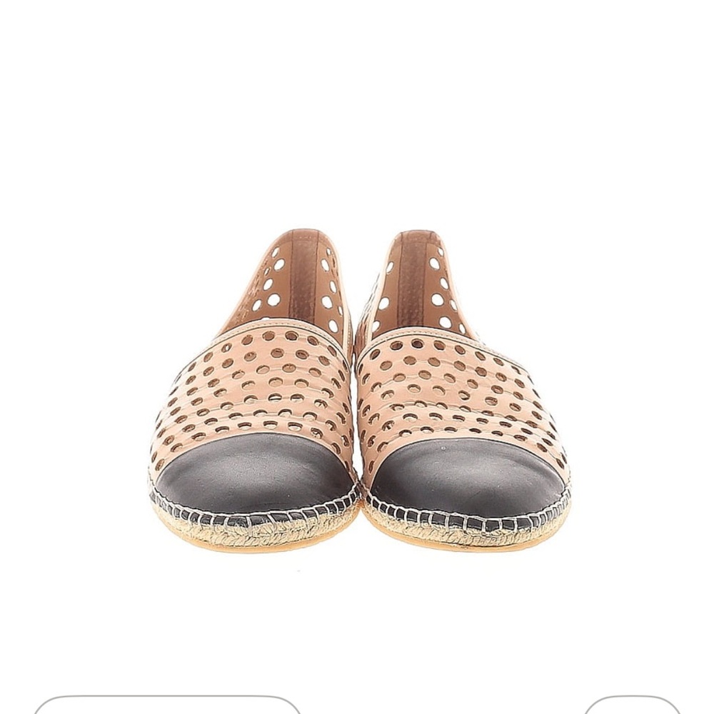Loeffler Randall Black and Tan Polka Dot Flats